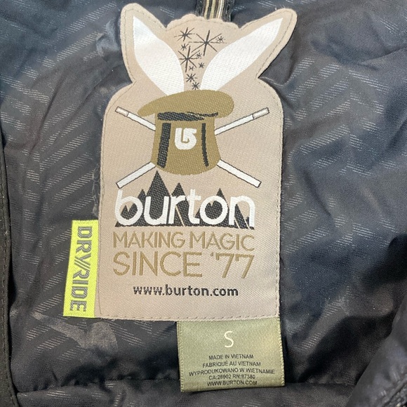 Burton Dryride Mutiny Jacket size Small EUC Ski Snowboard - Picture 5 of 10